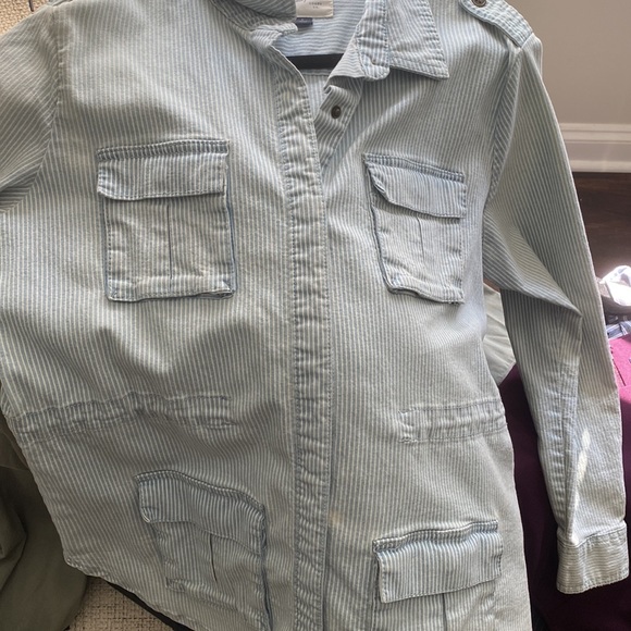 Universal Threads Railroad Striped Utility Jacket - Picture 5 of 6